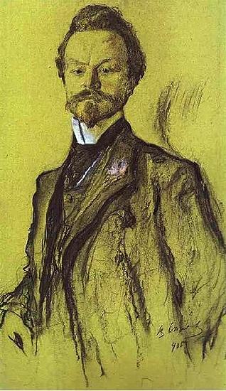 Valentin Serov Portrait of the Poet Konstantin Balmont oil painting picture
